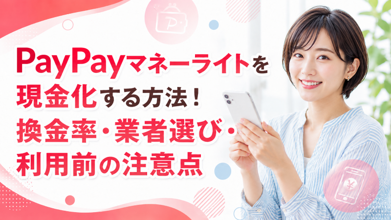 PayPayマネーライトを現金化する方法!換金率・業者選び・利用前の注意点